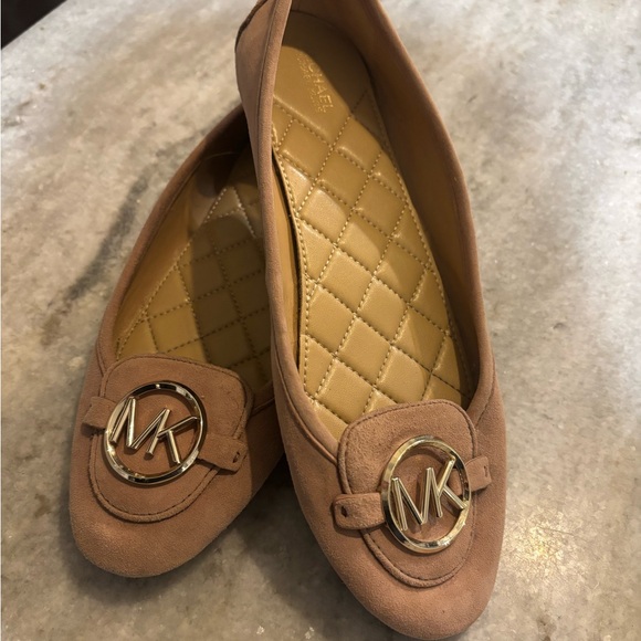 Michael Kors Women's Blush Suede Loafers - Picture 2 of 9